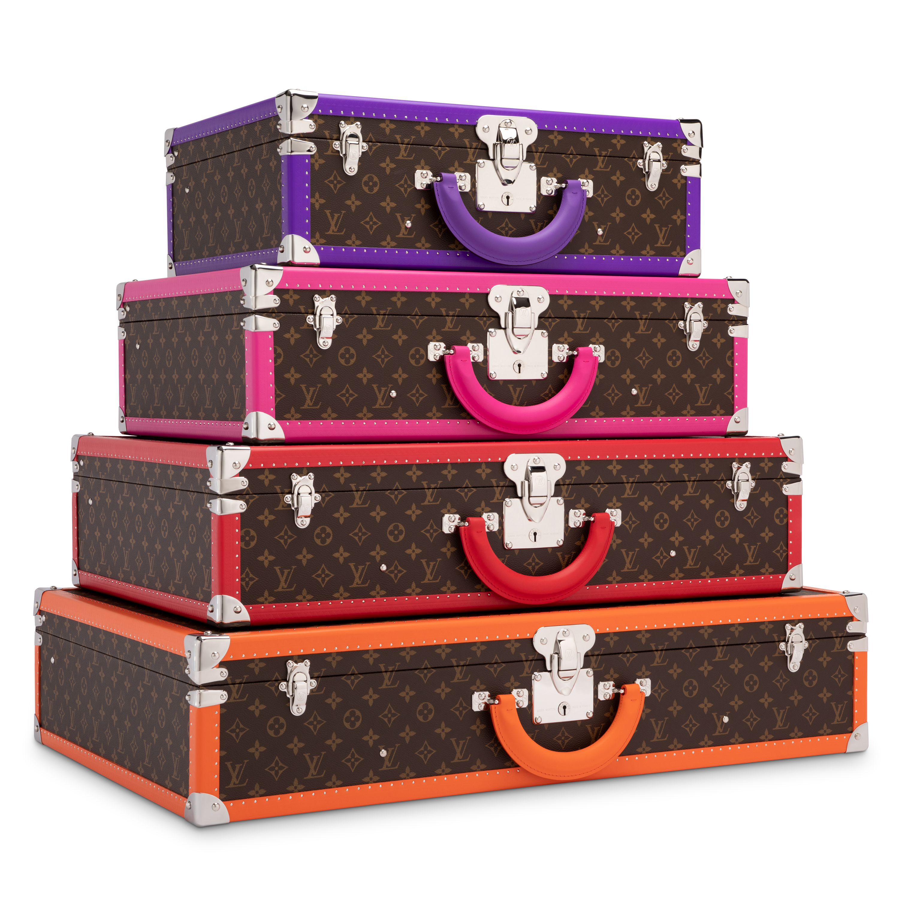 Pyramide Bisten Macassar Multicolore Monogram Macassar - Baús e